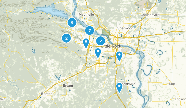 Little Rock, Arkansas Map