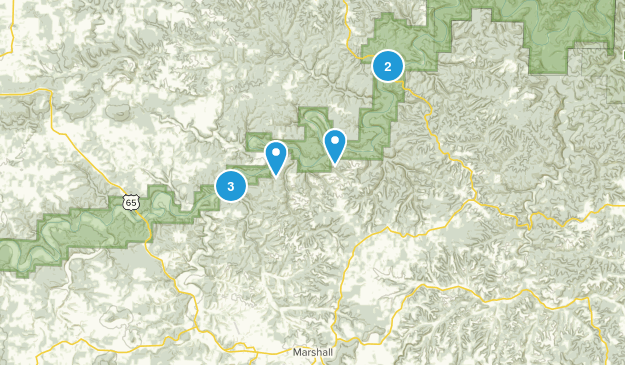 Marshall, Arkansas Map