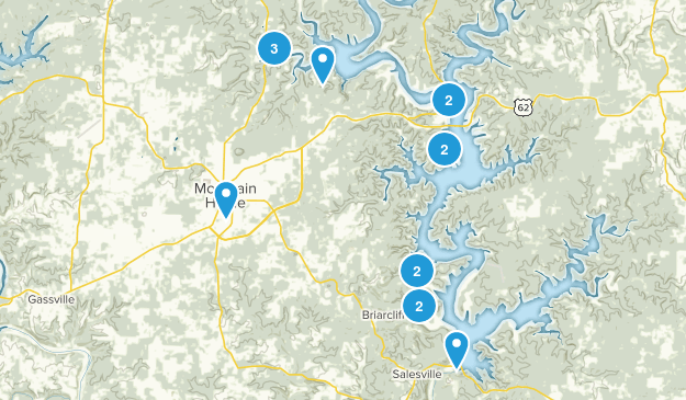 Mountain Home, Arkansas Map