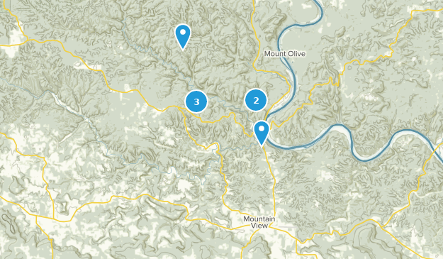 Mountain View, Arkansas Map