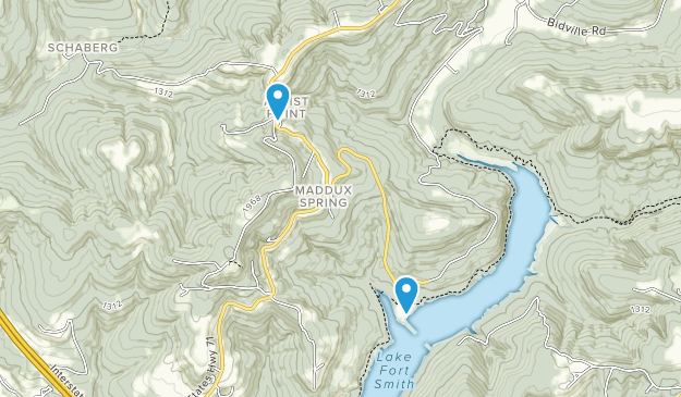 Mountainburg, Arkansas Map