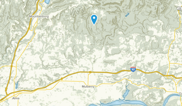 Mulberry, Arkansas Map