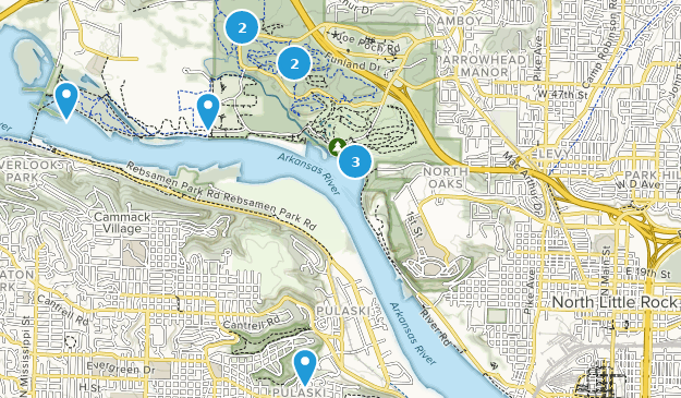 North Little Rock, Arkansas Map