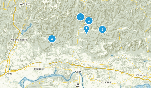 Ozark, Arkansas Map