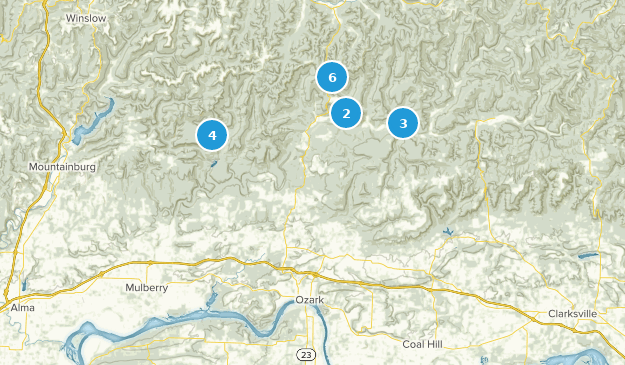 Ozark, Arkansas Map