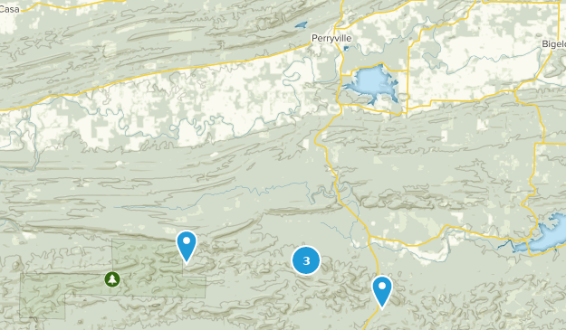 Perryville, Arkansas Map