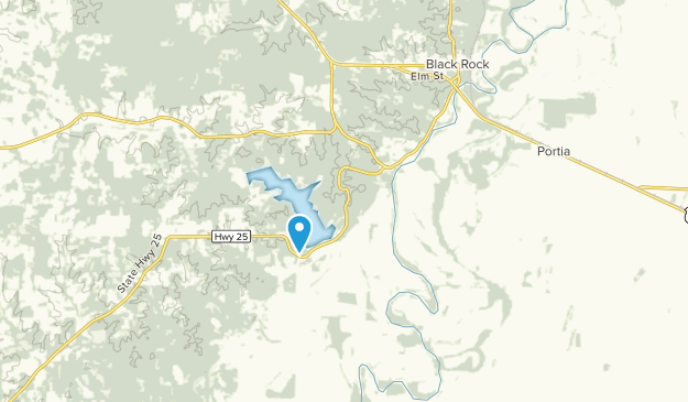 Powhatan, Arkansas Map