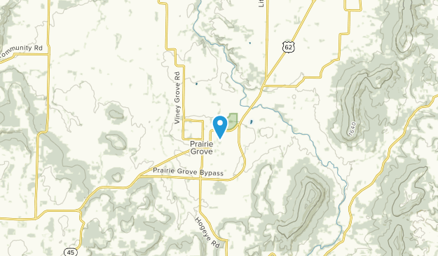Prairie Grove, Arkansas Map