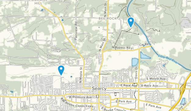Searcy, Arkansas Map