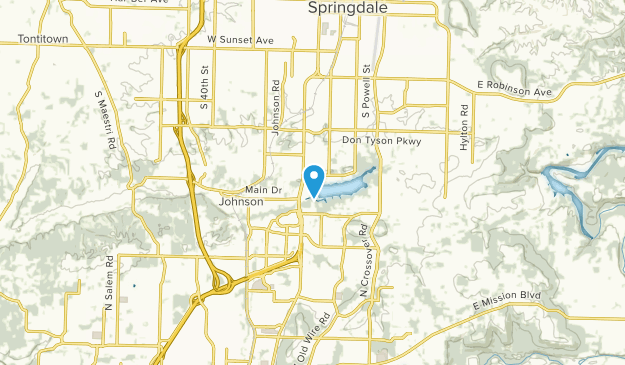 Springdale, Arkansas Map
