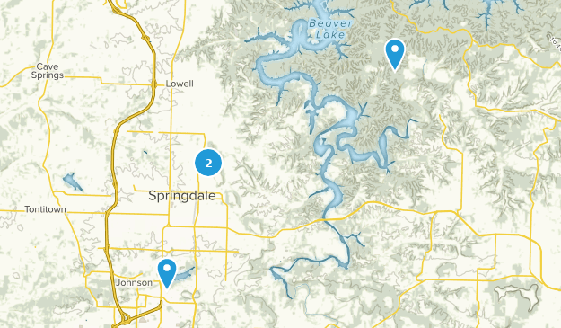 Springdale, Arkansas Map