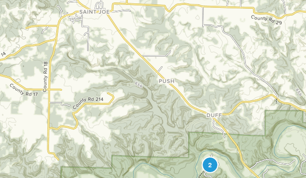 St Joe, Arkansas Map