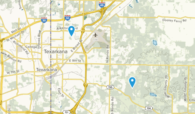 Texarkana, Arkansas Map