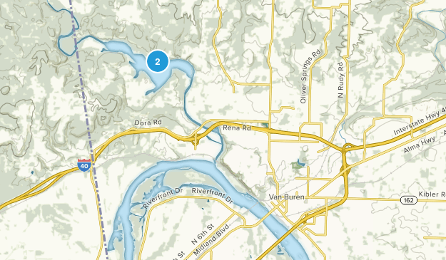 Van Buren, Arkansas Map