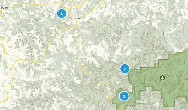 Yellville, Arkansas Map