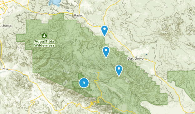 Aguanga, California Map