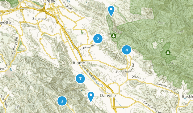 Alamo, California Map