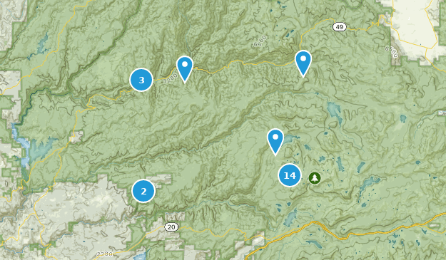 Alleghany, California Map