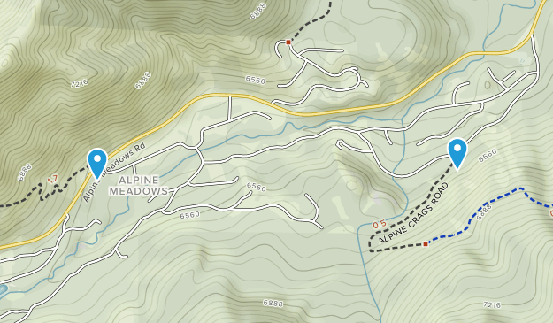 Alpine Medows, California Map