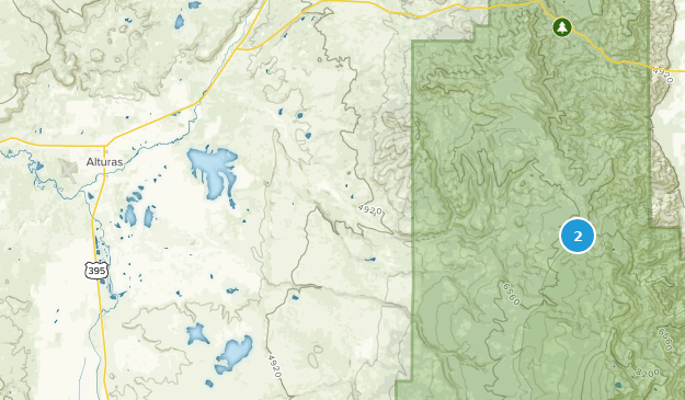 Alturas, Californie Map