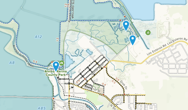 Alviso, Kalifornien Map