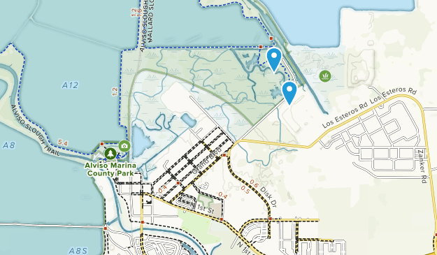 Alviso, Californie Map