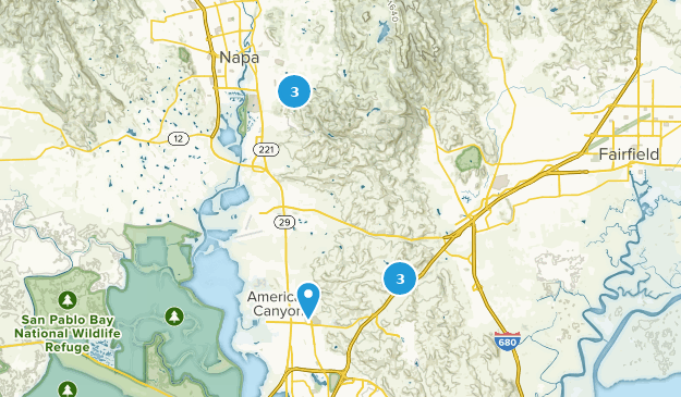 American Canyon, Californie Map