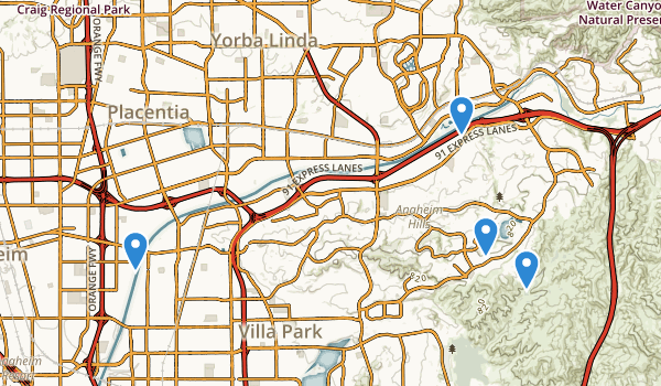 Anaheim, California Map