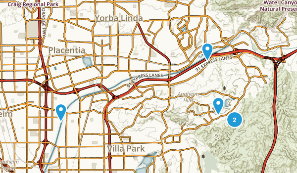 Anaheim, California Map