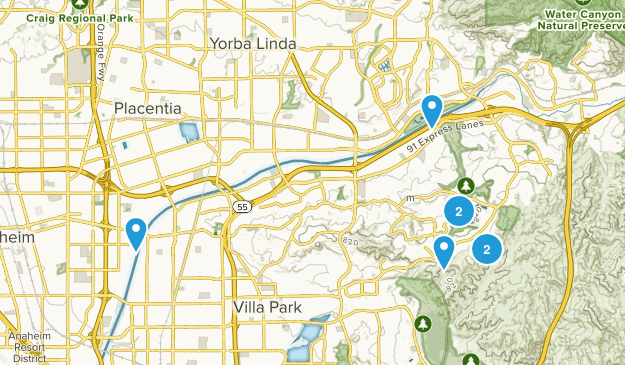 Anaheim, California Map
