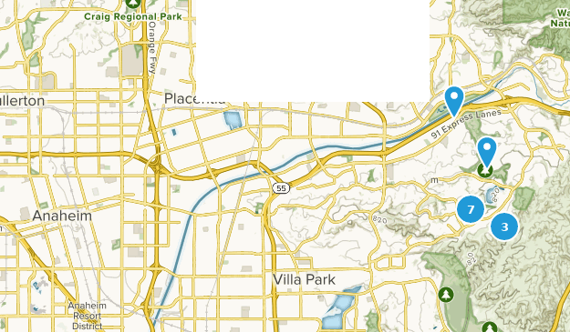 Anaheim, California Map