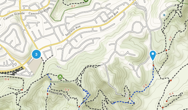 Anaheim Hills, California Map