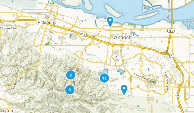 Antioch, California Map