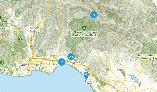 Aptos, Kalifornien Map