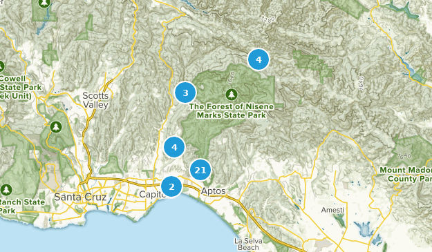 Aptos, Californie Map