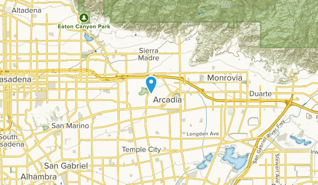 Arcadia, California Map