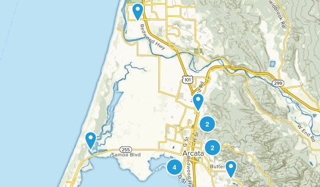 Arcata, California Map
