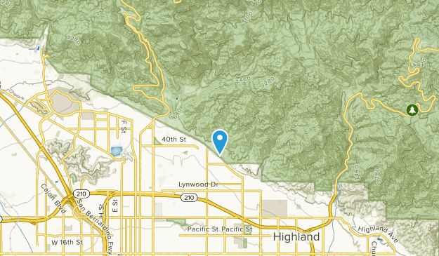 Arrowhead Springs, California Map