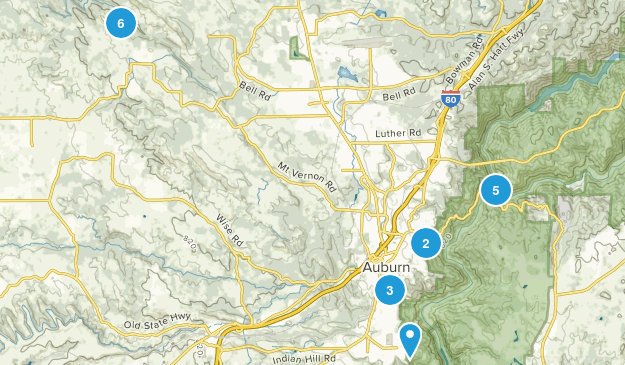 Auburn, California Map