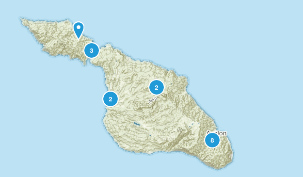 Avalon, California Map