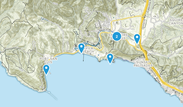 Avila Beach, California Map