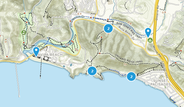 Avila Beach, Californie Map
