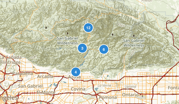 Azusa, California Map