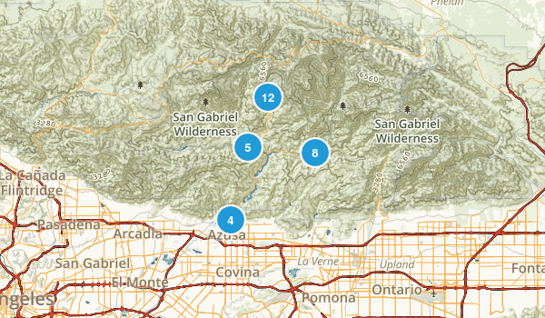 Azusa, California Map