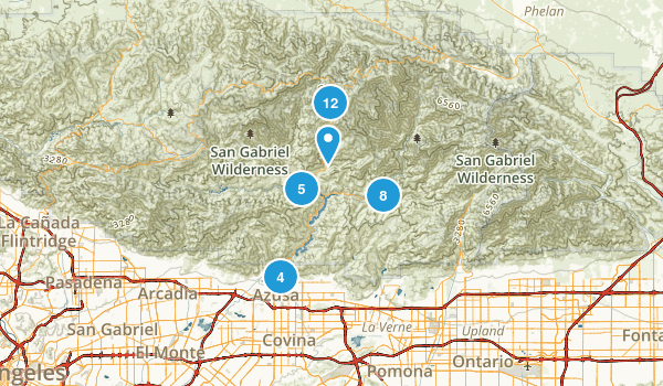 Azusa, California Map