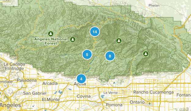 Azusa, California Map