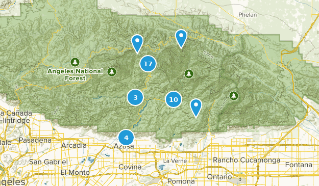 Azusa, California Map
