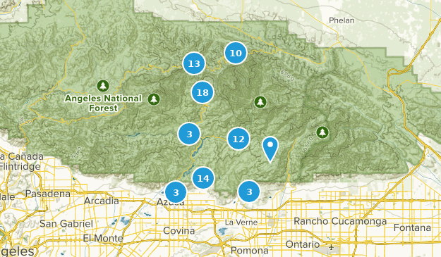 Azusa, Californie Map