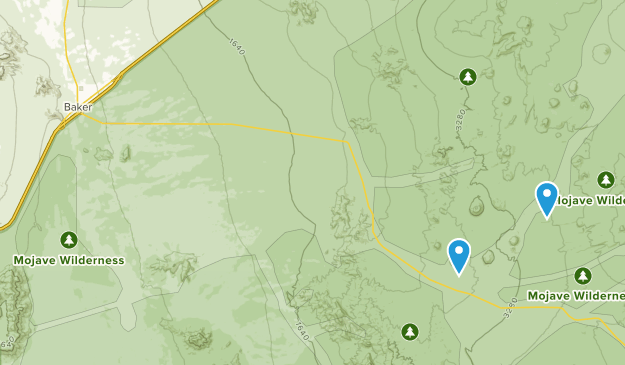 Baker, Kalifornien Map