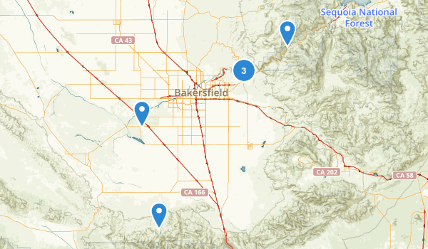 Bakersfield, California Map